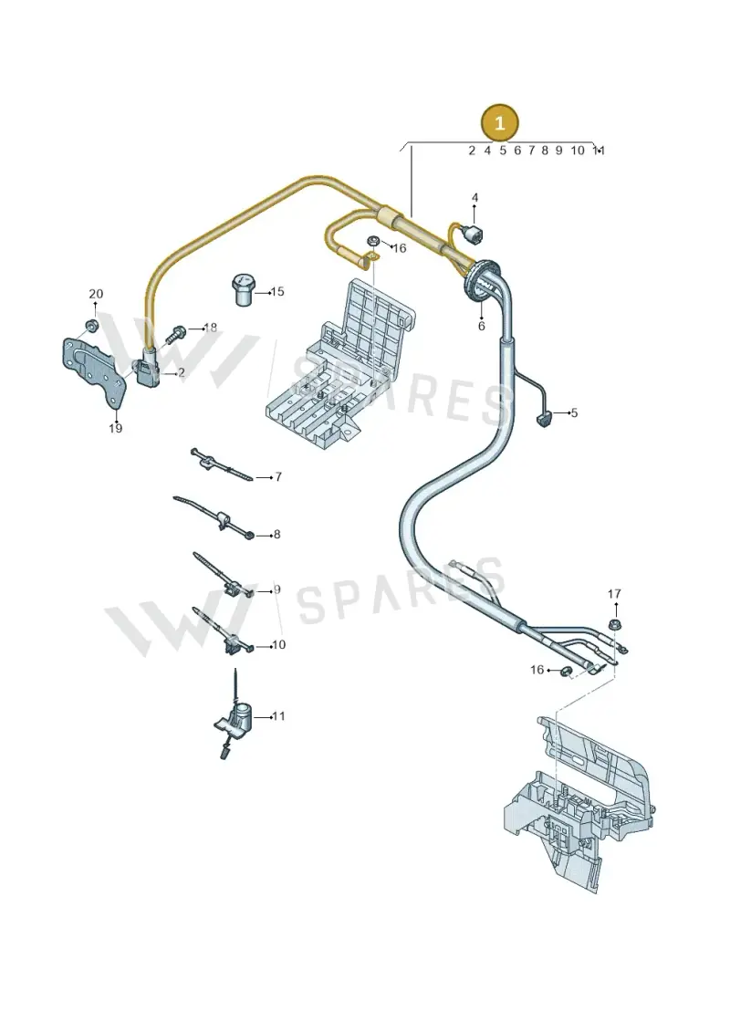 4M0971225CB — Audi Q8 (2018-2025) diagram 429972000, position 1