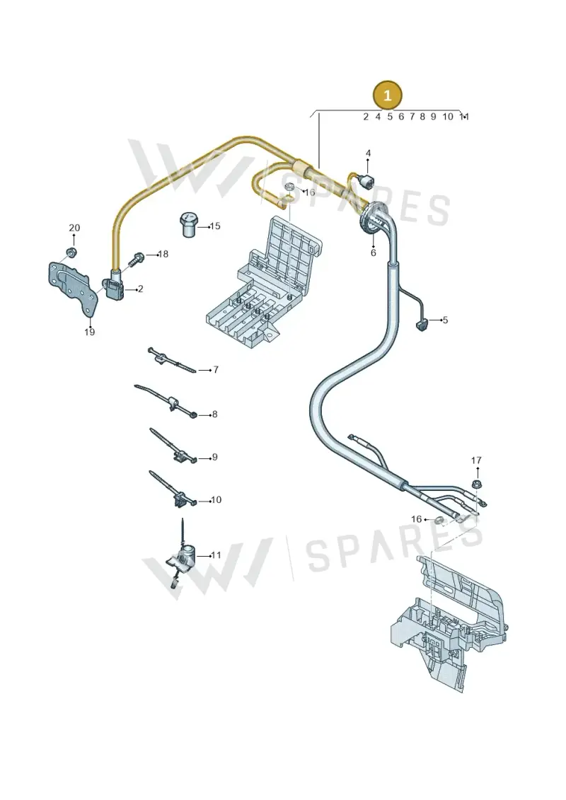 4M0971225CE — Audi Q8 (2018-2025) diagram 429972000, position 1