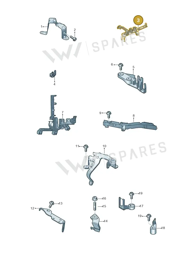 4M0971497 — Audi Q8 Quattro 3,0 (2018-) diagram 429971020, position 3
