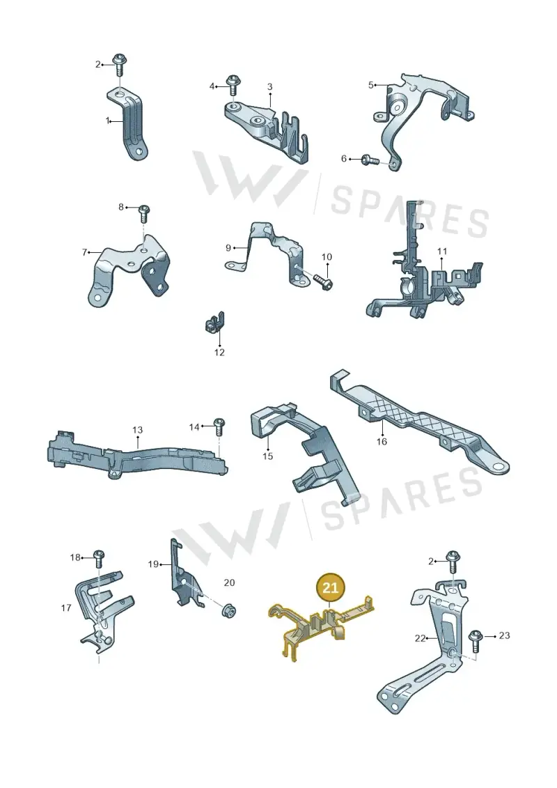 4M0971497 — Audi A6 2.0 (2018-) diagram 430971010, position 21