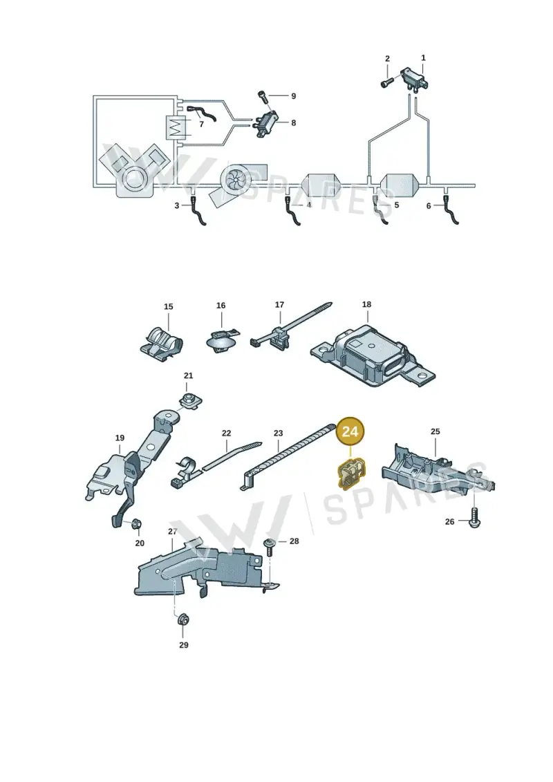4M0971741 — Audi A8 (2017-2025) diagram 838906011, position 24