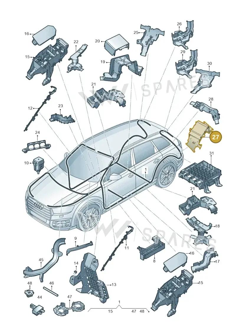 4M0971821L — Audi Q7 (2015-2025) diagram 859971080, position 27