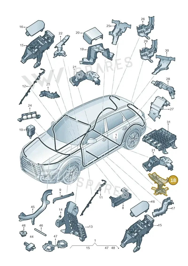 4M0971821Q — Audi Q7 (2015-2025) diagram 859971080, position 18