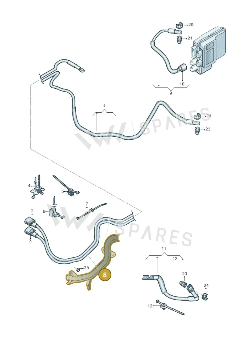 4M0971824P — Audi Q7 (2015-2025) diagram 859972030, position 8