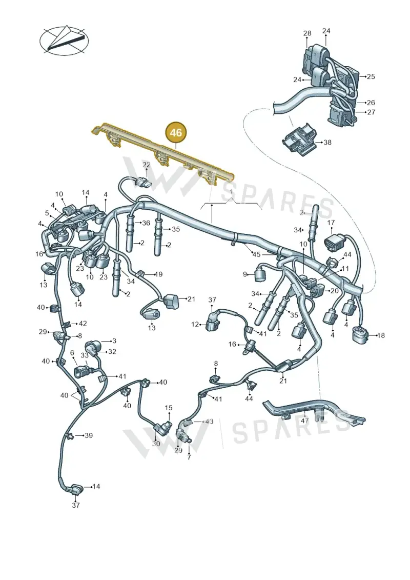 4M0971845AT — Volkswagen Amarok (2022-) diagram 894971140, position 46
