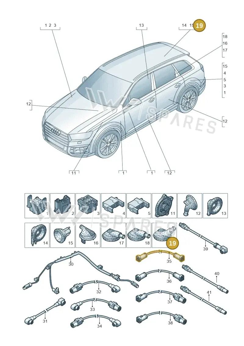 4M0971871P — Audi Q7 (2015-2025) diagram 859971780, position 19