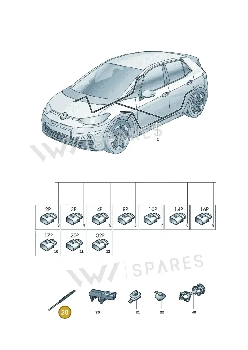 4M0971904 — Skoda Enyaq (2020-2021) diagram 10a972000, position 20