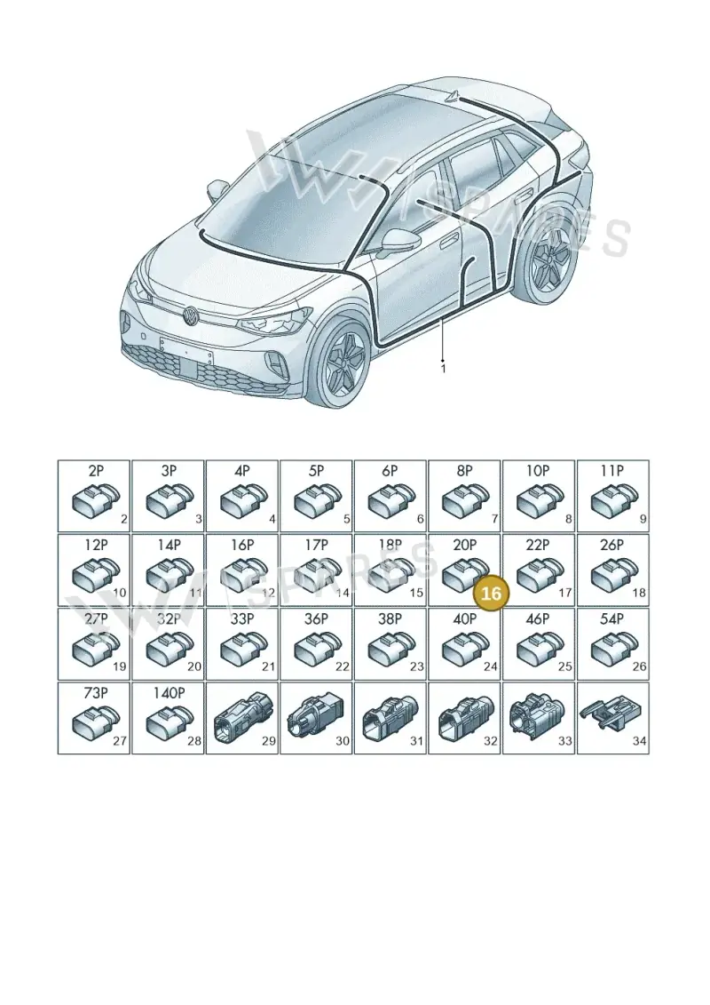 4M0972420 — Volkswagen ID.4 (2020-2025) diagram 11a971090, position 16