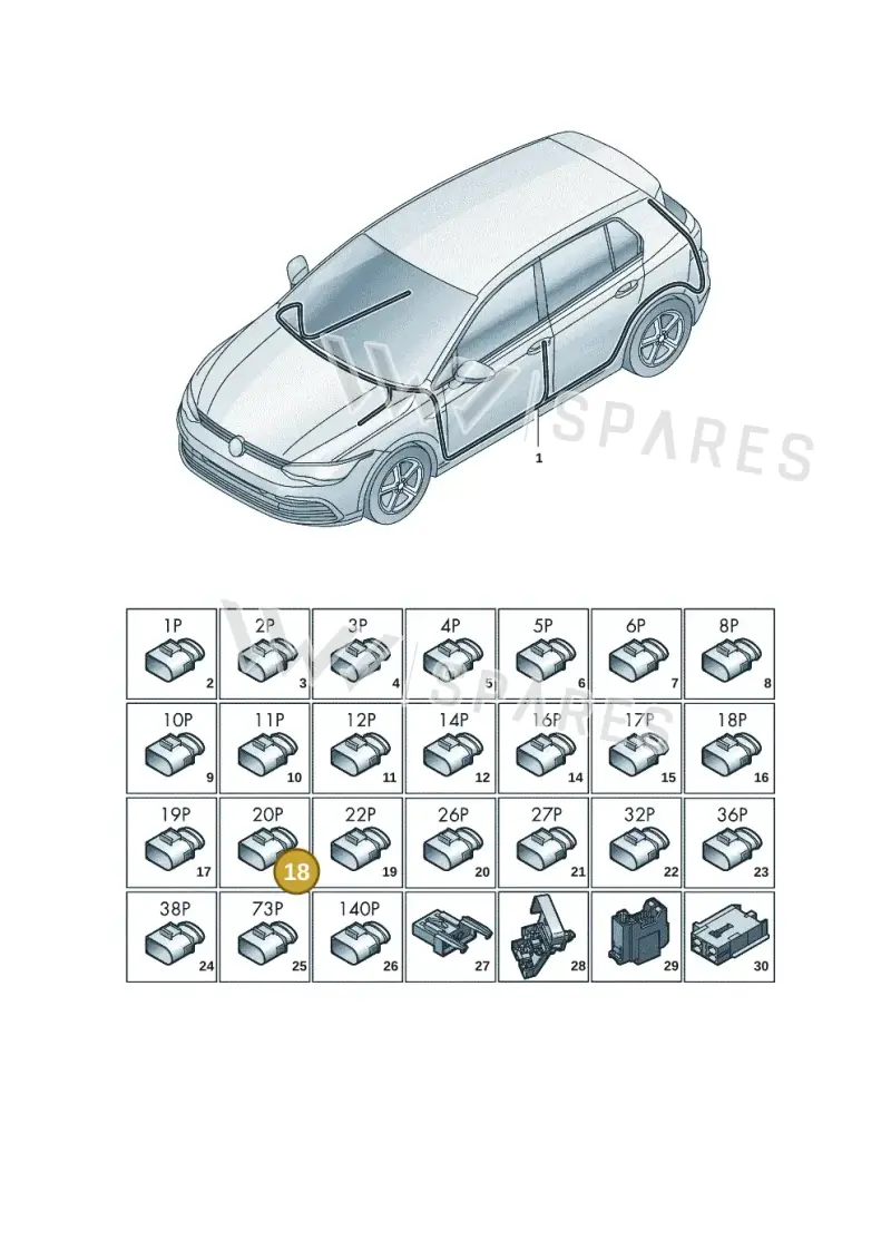 4M0972420 — SEAT CUPRA Formentor (2020-) diagram 5h0971090, position 18