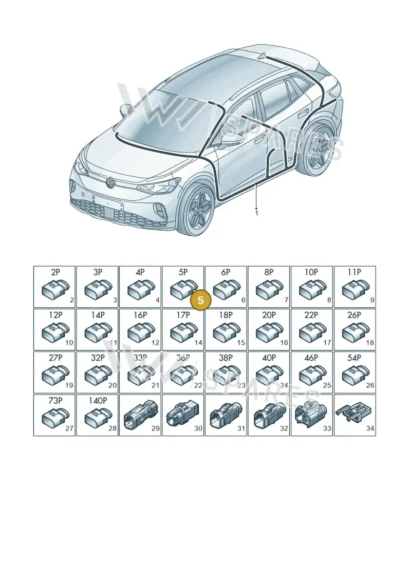 4M0972705 — Volkswagen ID.4 (2020-2025) diagram 11a971090, position 5
