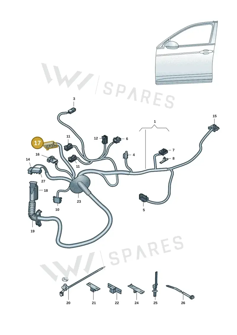 4M0972977 — Volkswagen ID.4 (2020-2025) diagram 10a972033, position 17