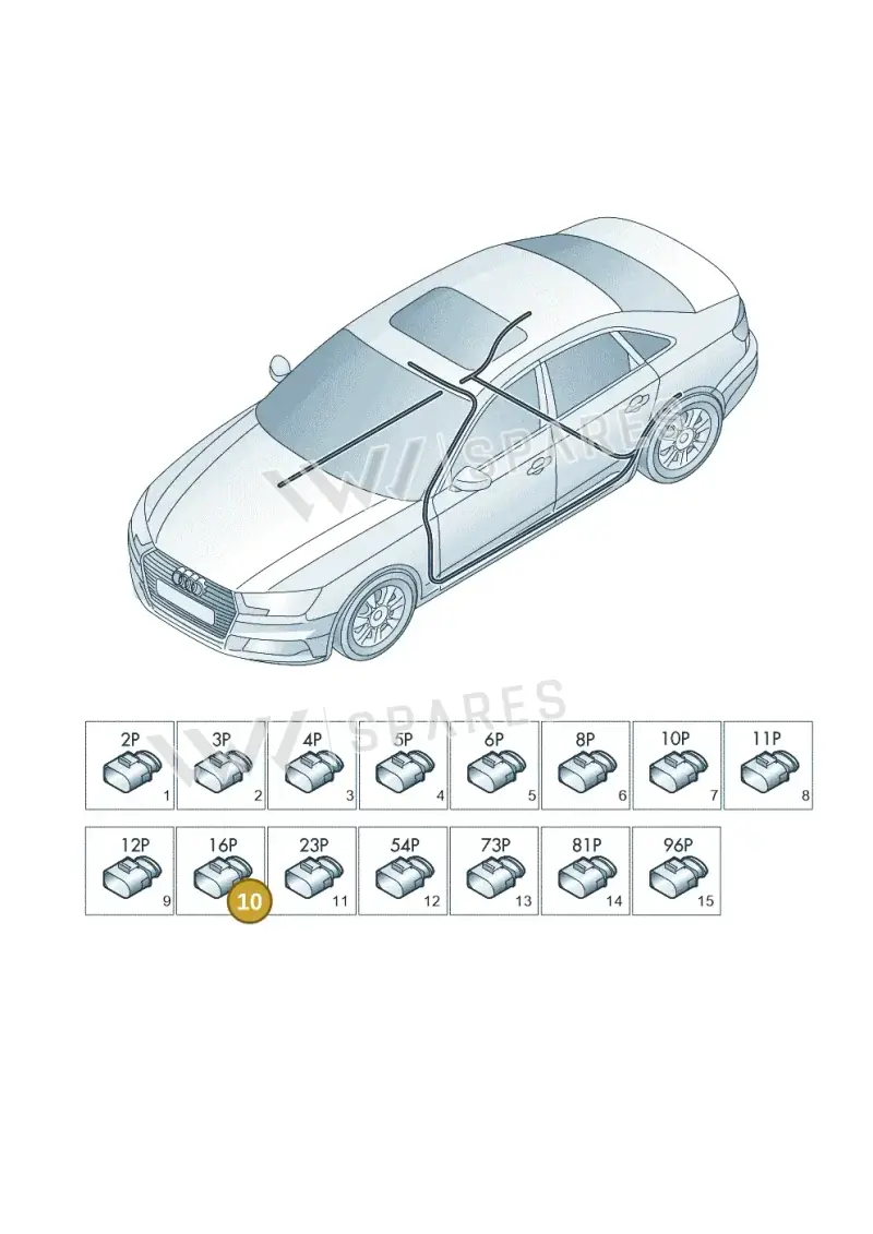 4M0973716 — Audi A4L 2.0 (2016-) diagram 849971820, position 10