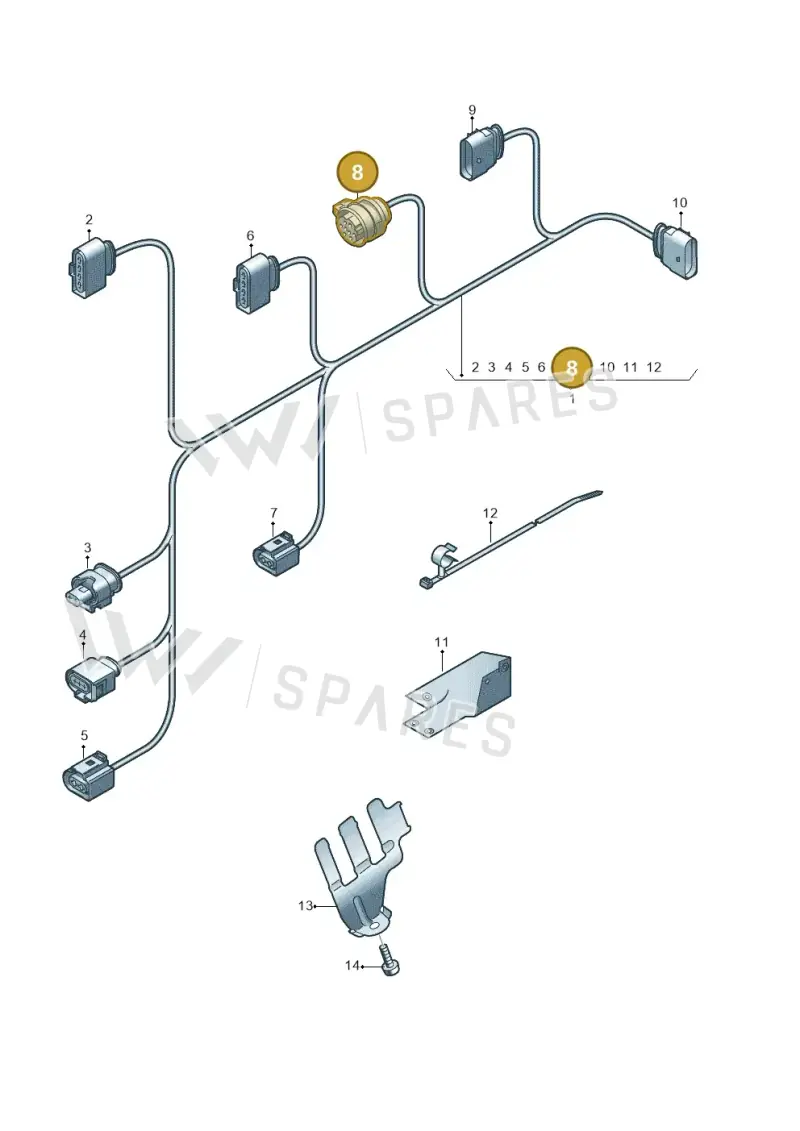 4M0973716 — Audi Q8 (2018-2025) diagram 859971650, position 8