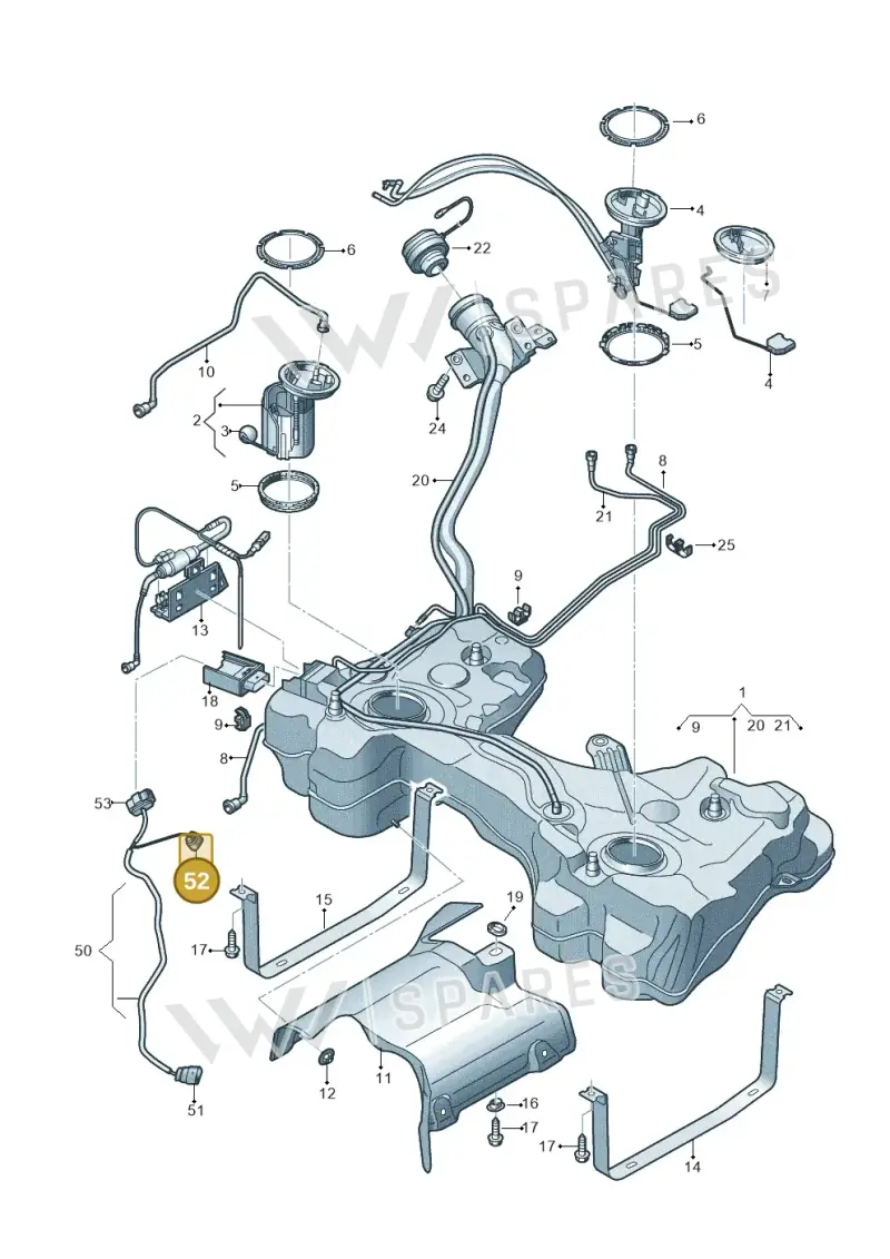 4M0973724 — Audi RS3 Limousine (2017-2020) diagram 853201150, position 52