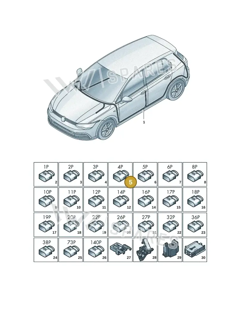4M0973724 — SEAT CUPRA Formentor (2020-) diagram 5h0971090, position 5