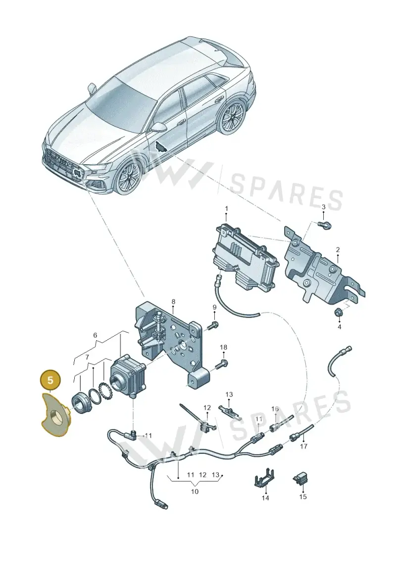 4M0980295 — Audi Q8 (2018-2025) diagram 429907400, position 5