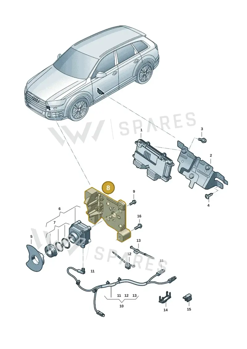 4M0980561 — Audi Q7 (2015-2025) diagram 859907042, position 8