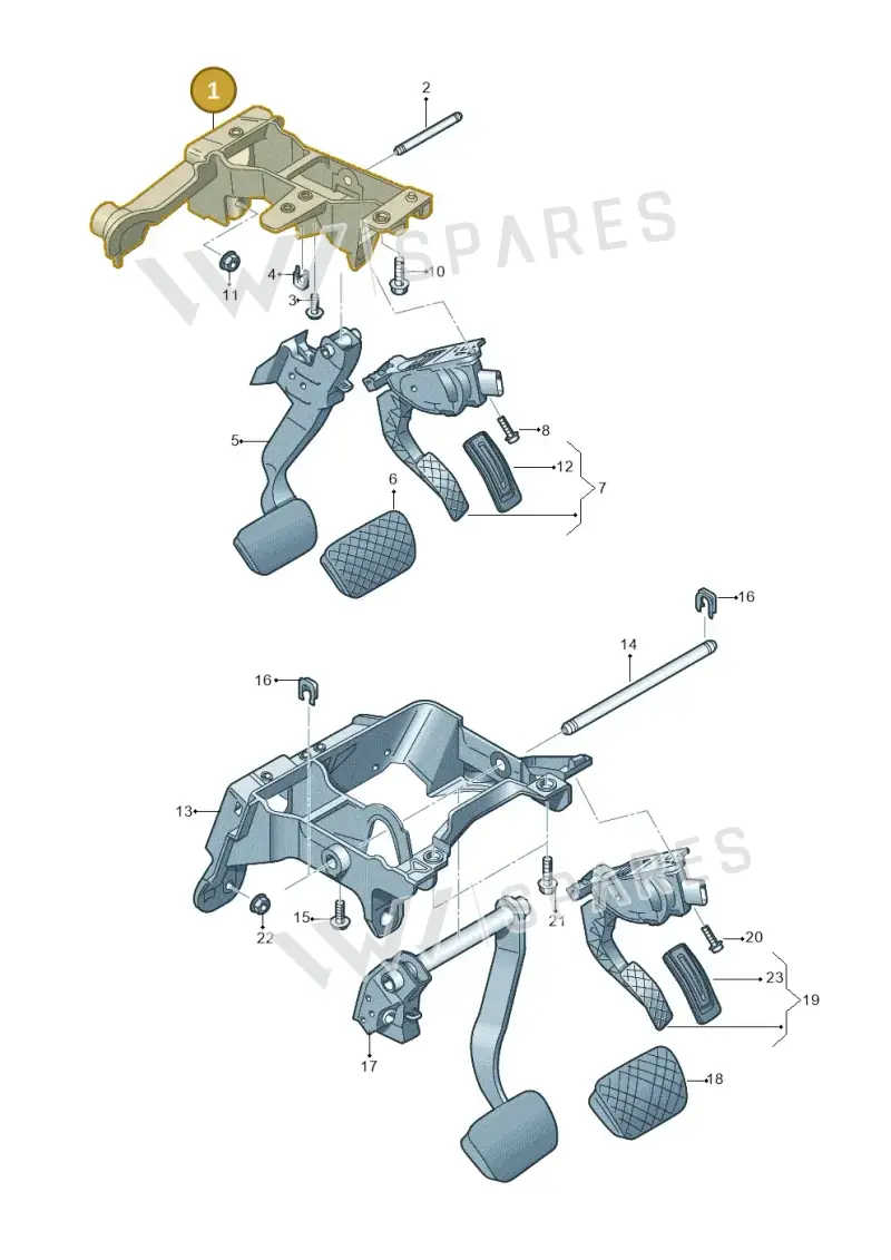 4M1723117D — Audi Q8 Quattro 3,0 (2018-) diagram 859723250, position 1