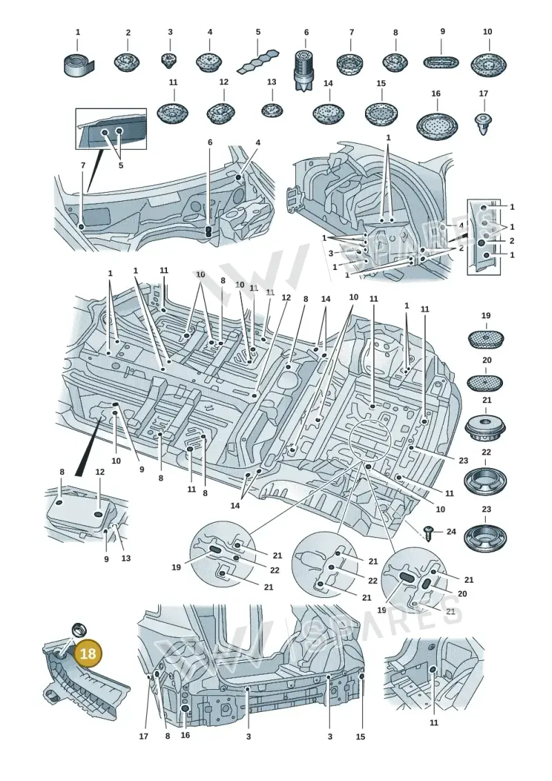 4M1805673A — Audi RS Q8 Quattro (2019-) diagram 429803036, position 18
