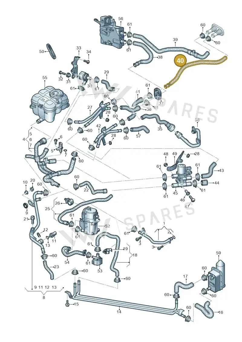 4M1819337 — Audi Q7 qu. 3.0 TDI (2015-2019) diagram 859265060, position 40
