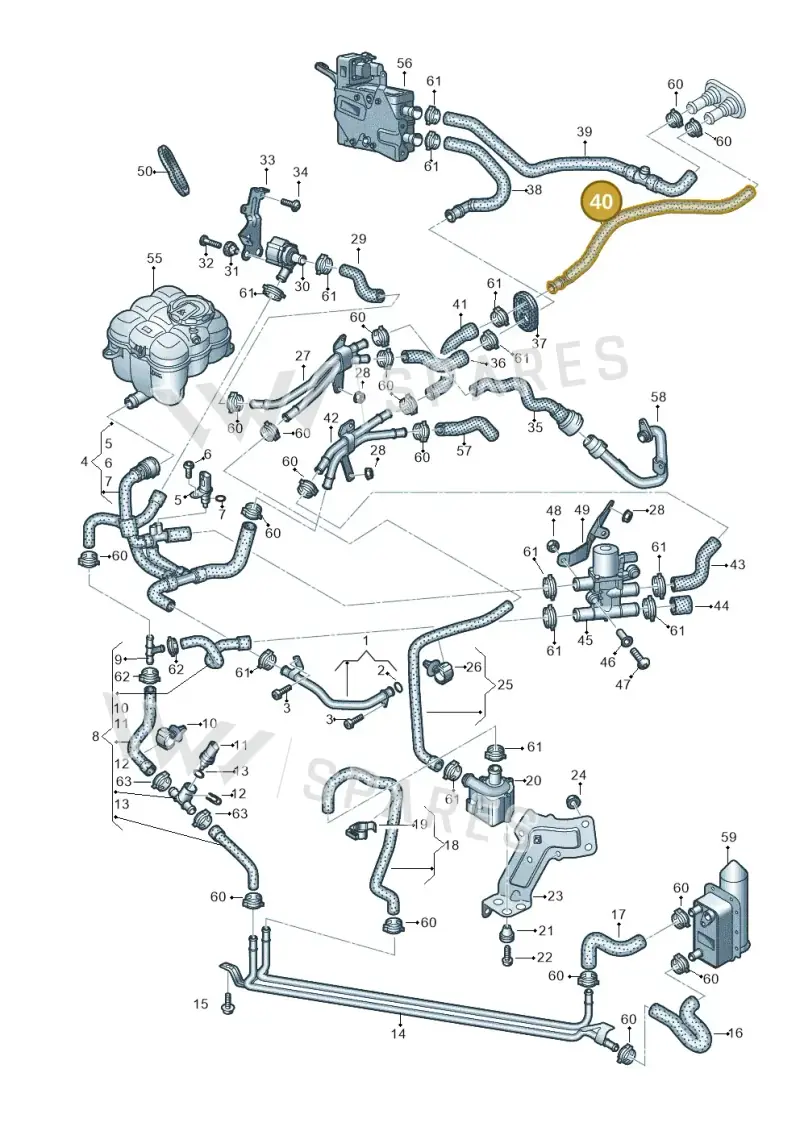 4M1819337 — Audi Q7 qu. 3.0 TDI (2015-2019) diagram 859819460, position 40