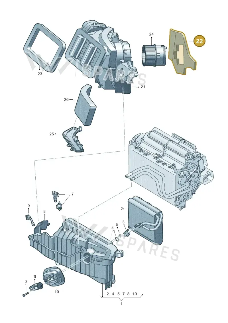 4M1819587 — Audi RS6 Avant (2019-) diagram 435820250, position 22