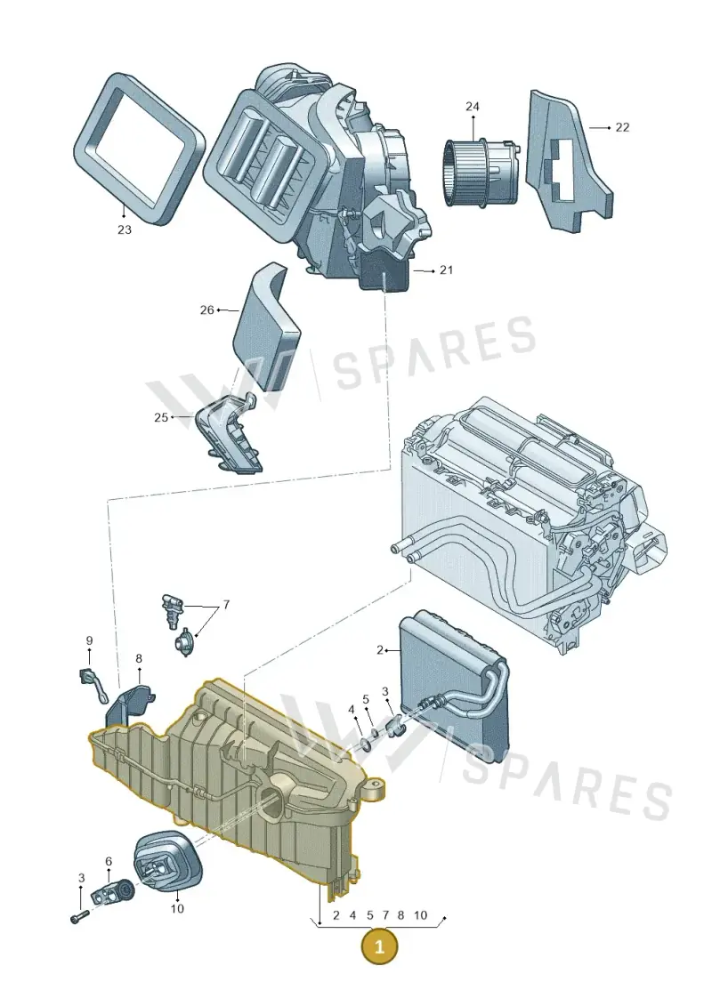 4M1820023A — Audi RS6 Avant (2019-) diagram 435820250, position 1