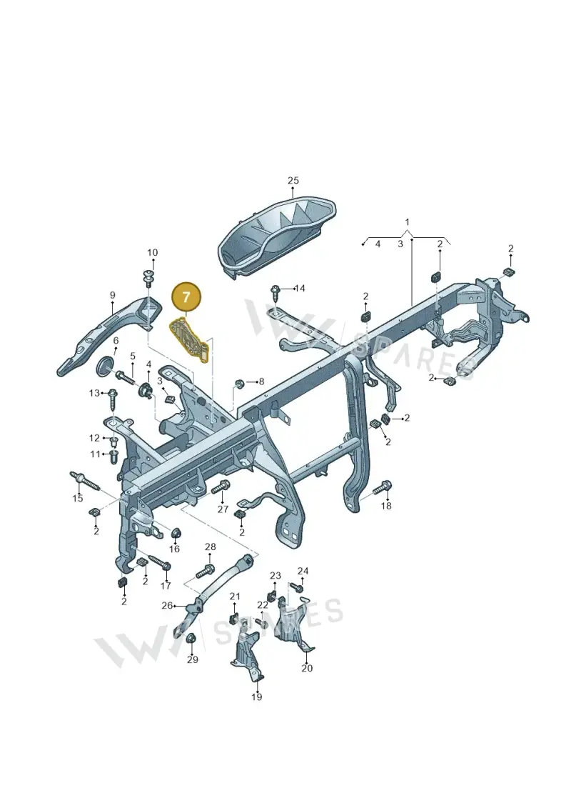 4M1857746 — Audi A5 Cabriolet (2016-2025) diagram 848857000, position 7