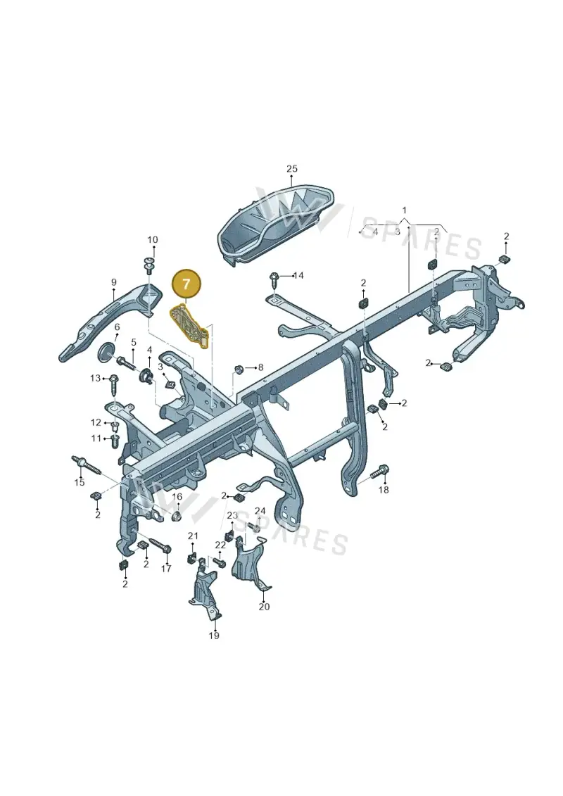 4M1857746 — Audi RS4 Avant (2017-2025) diagram 849857000, position 7