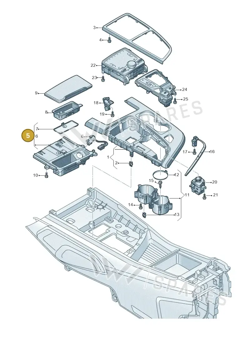 4M1863273A4PK — Audi Q7 (2015-2025) diagram 859863520, position 5