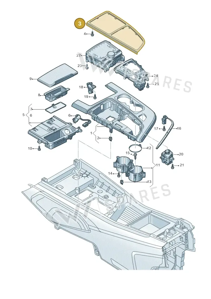4M1863321KJQ2 — Audi Q7 (2015-2025) diagram 859863520, position 3