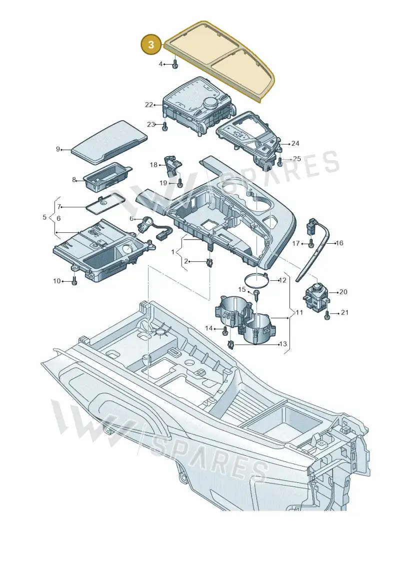 4M1863321PRQ8 — Audi Q7 (2015-2025) diagram 859863520, position 3