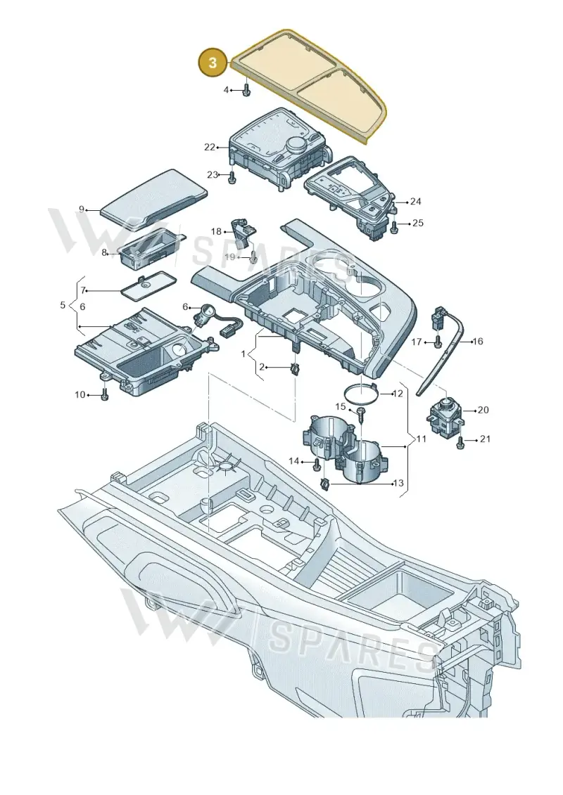 4M1863321TFJ6 — Audi Q7 (2015-2025) diagram 859863520, position 3