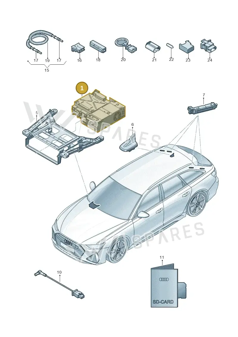 4M2035140C — Audi RS6 Avant (2019-2025) diagram 537035000, position 1