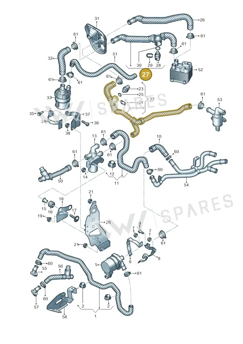 4M2122157B — Audi Q7 qu. 3.0 TDI (2015-2019) diagram 859121160, position 27
