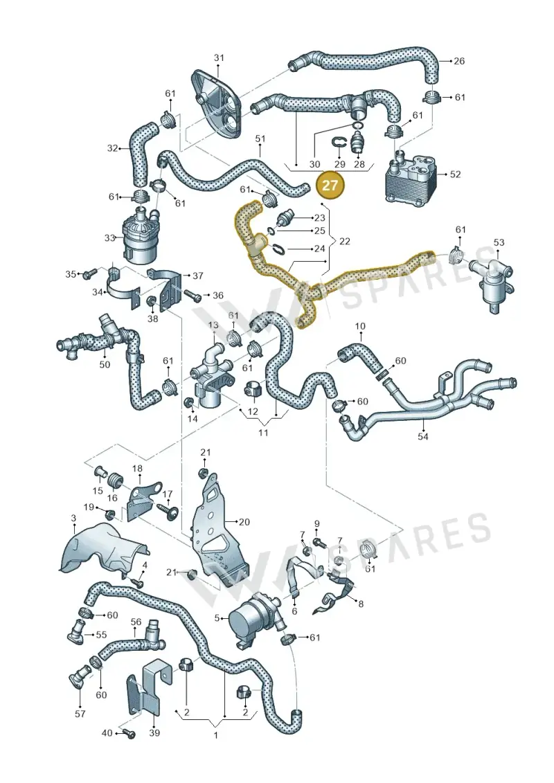 4M2122157B — Audi Q7 qu. 3.0 TDI (2015-2019) diagram 859121510, position 27