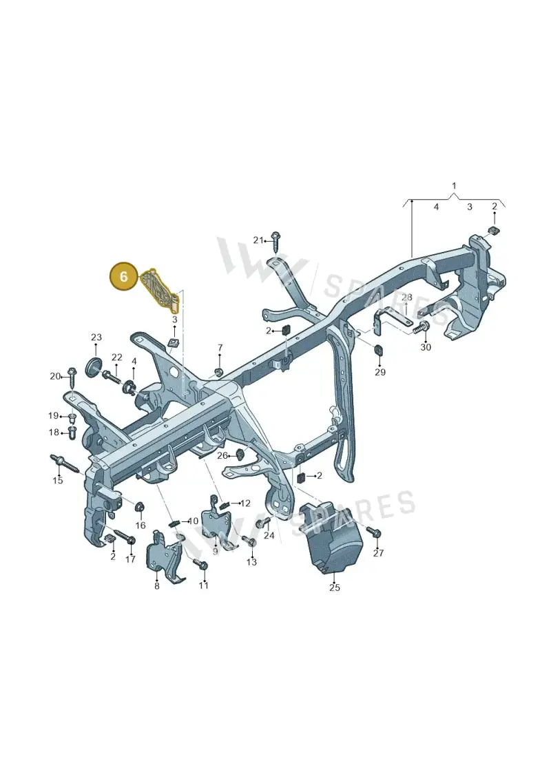 4M2857746 — Audi RS6 Avant (2019-) diagram 435857000, position 6