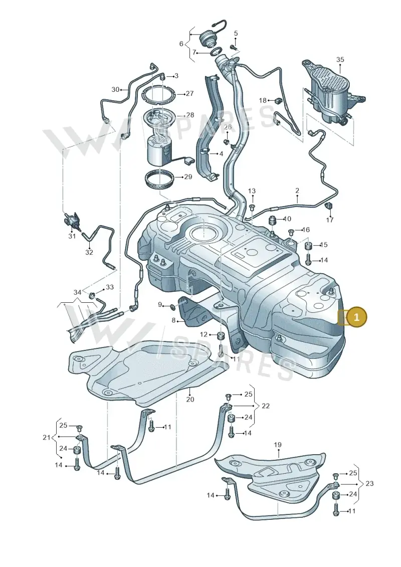 4M4201060DK — Volkswagen Touareg (2017-2025) diagram 439201450, position 1