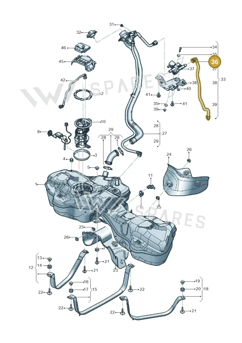 4M4201183D — Audi Q8 Quattro 3,0 (2018-) diagram 429201200, position 36