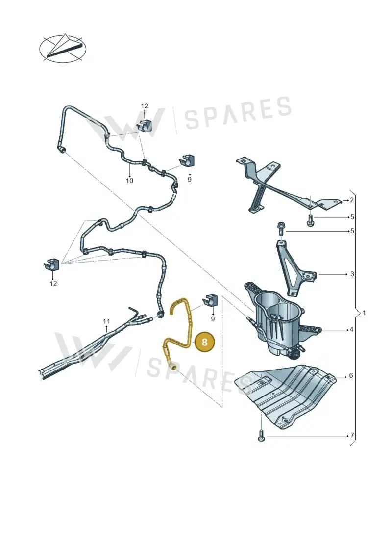 4M4201997 — Audi RS Q8 Quattro (2019-) diagram 624201040, position 8