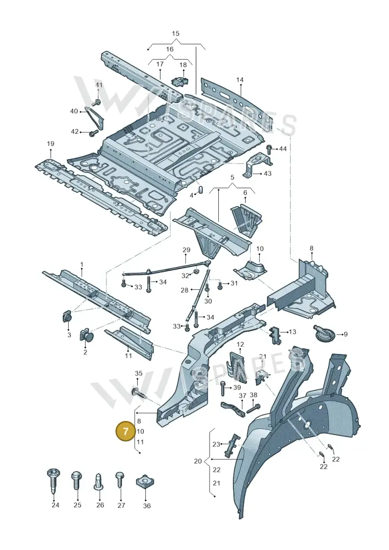 4M6813570B — Audi Q8 (2018-2025) diagram 429803000, position 7