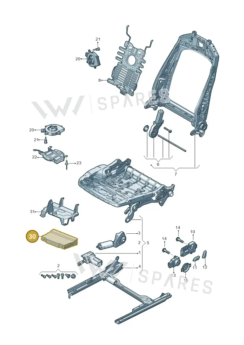 4M6959760 — Audi Q8 (2018-2025) diagram 859959200, position 30