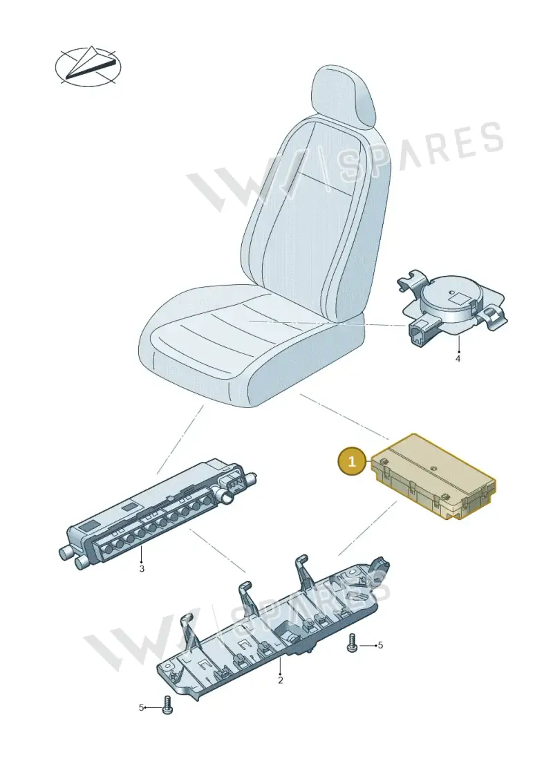 4M6959760B — Volkswagen Touareg (2017-2025) diagram 439959047, position 1