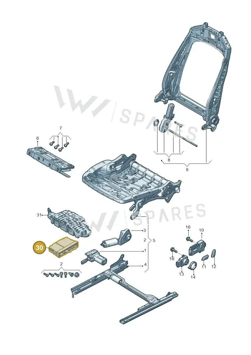 4M6959760B — Audi Q7 (2015-2025) diagram 859959220, position 30