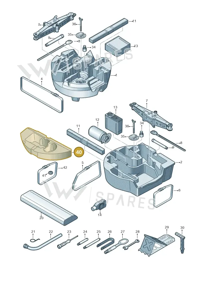 4M8012109D — Audi Q8 (2018-2025) diagram 429011100, position 40