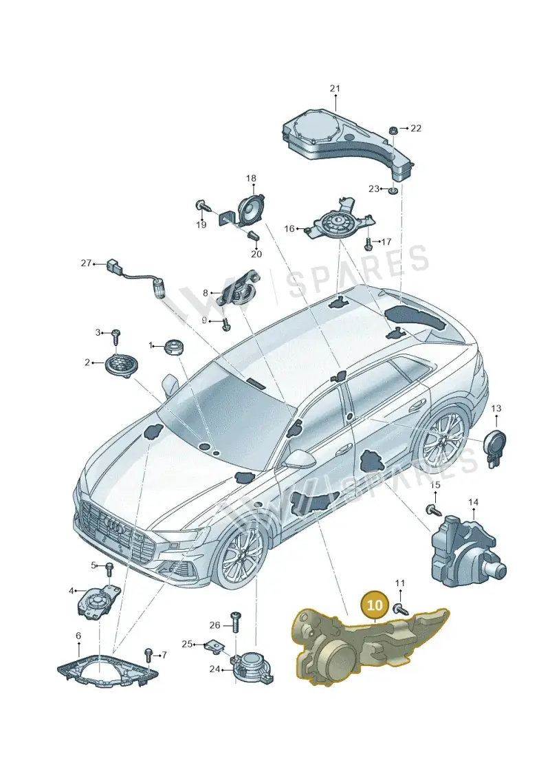4M8035299 — Audi RS Q8 (2019-2025) diagram 429035350, position 10