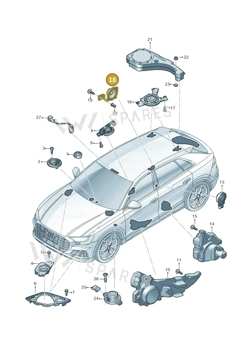 4M8035399C — Audi RS Q8 (2019-2025) diagram 429035350, position 18