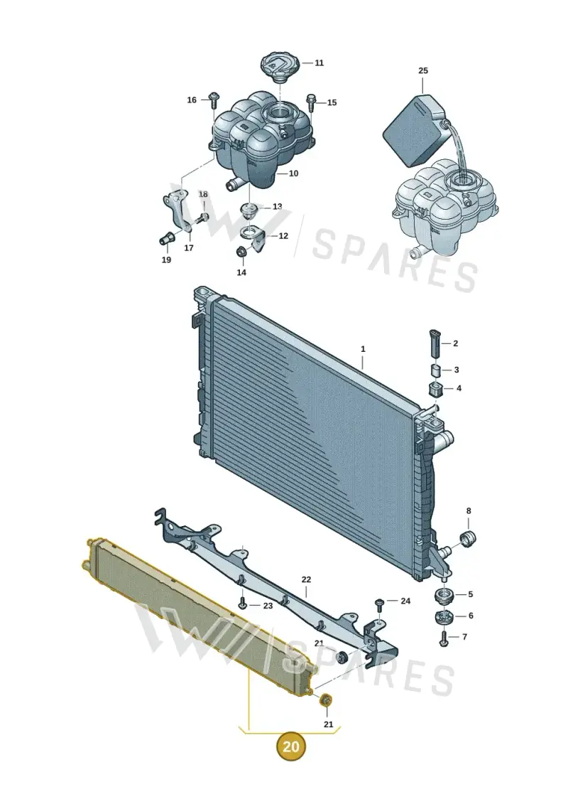 4M8121002 — Audi RS Q8 Quattro (2019-) diagram 595121016, position 20