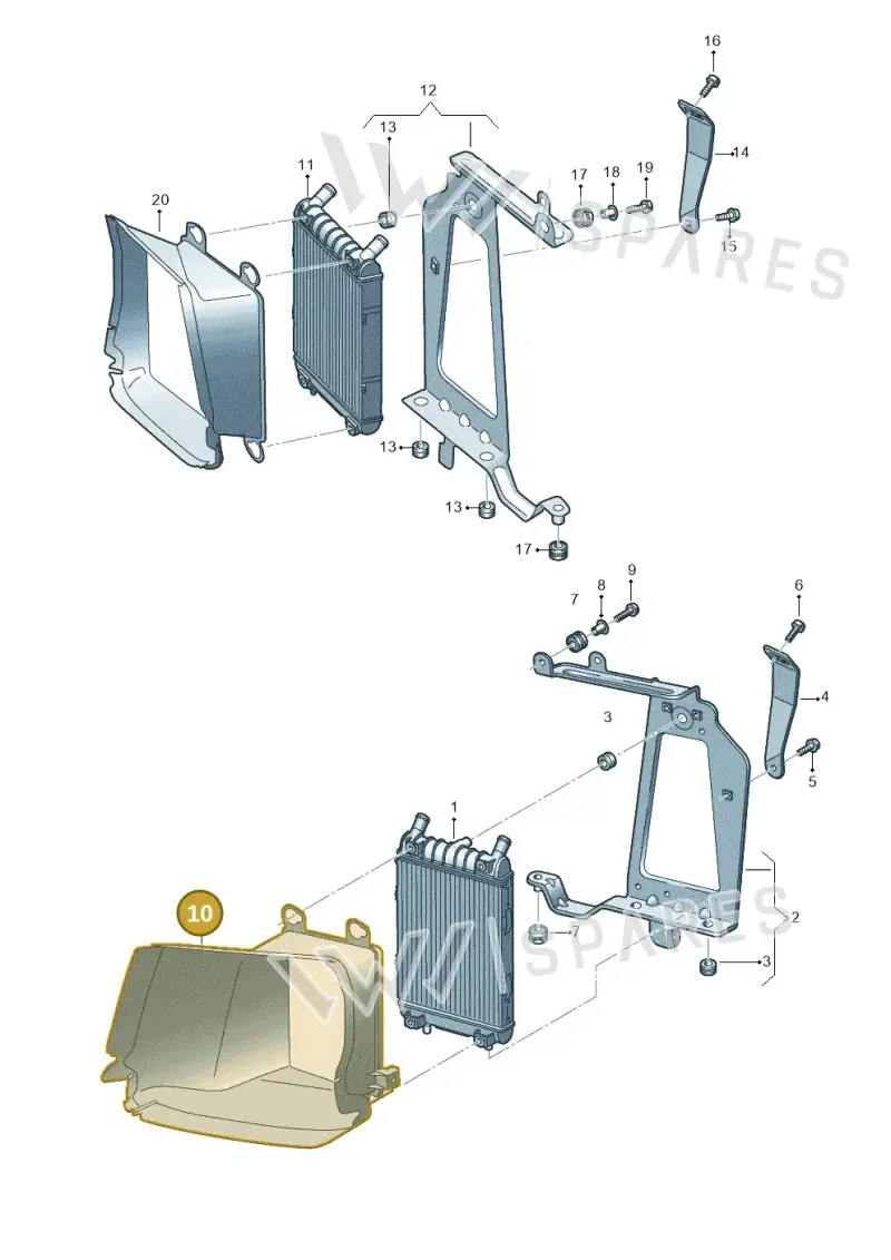4M8121333 — Audi Q8 (2018-2025) diagram 859121730, position 10
