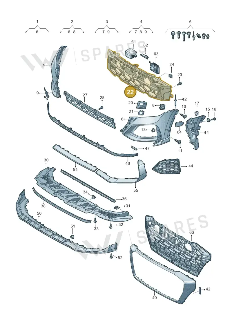 4M8807233D — Audi RS Q8 (2019-2025) diagram 595807100, position 22